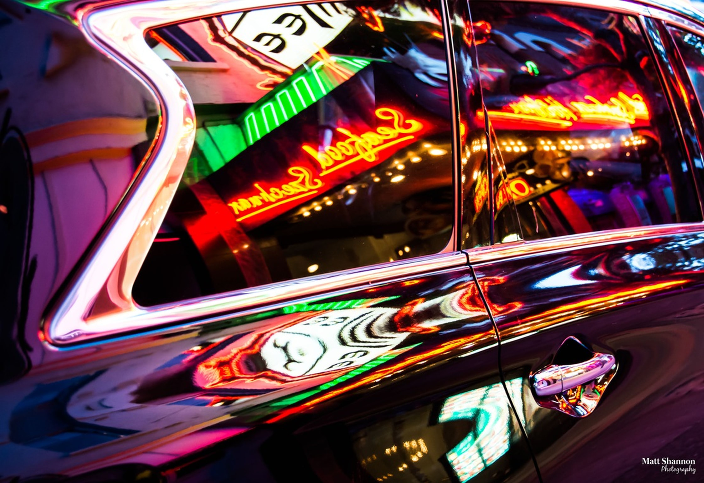 Victoria, china town, matt shannon photography, reflection, car, colors, beautiful colors, neon lights, exploring victoria, night photography, Picture